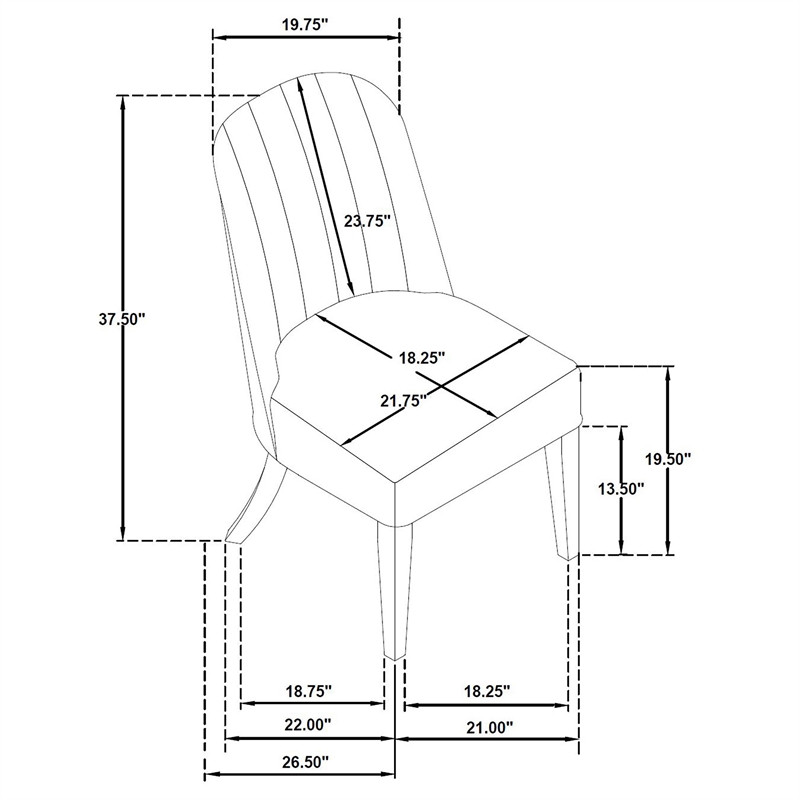 Coaster Leandro 5-Piece Rectangular Wood Dining Set in Burnished Black/Cream