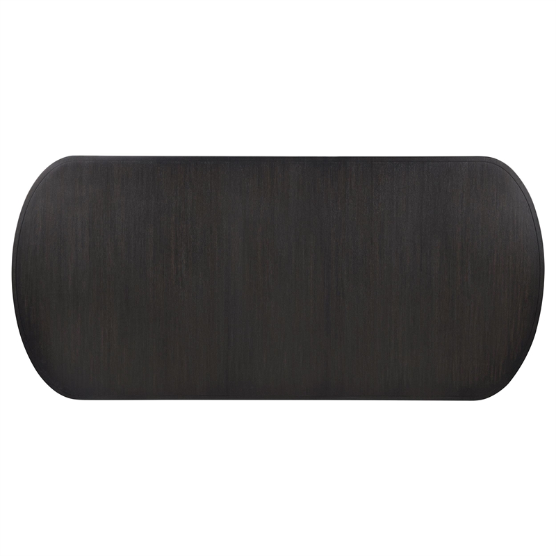 Coaster Leandro 5-Piece Rectangular Wood Dining Set in Burnished Black/Cream