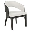 Coaster Leandro 5-Piece Rectangular Wood Dining Set in Burnished Black/Cream
