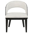 Coaster Leandro 5-Piece Round Wood Dining Set in Burnished Black/Cream