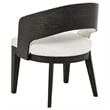 Coaster Leandro 5-Piece Round Wood Dining Set in Burnished Black/Cream