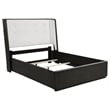 Coaster Leandro 5-Piece Wood Queen Bedroom Set in Burnished Black