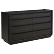 Coaster Leandro 5-Piece Wood Queen Bedroom Set in Burnished Black