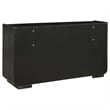 Coaster Leandro 5-Piece Wood Queen Bedroom Set in Burnished Black