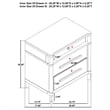 Coaster Gracemont 4-Piece Contemporary Wood Queen Bedroom Set in White