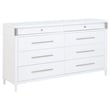 Coaster Gracemont 4-Piece Contemporary Wood Queen Bedroom Set in White