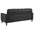 Coaster Bowen II 2-Piece Upholstered Fabric Track Arm Sofa Set in Steel Gray