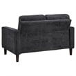 Coaster Bowen II 2-Piece Upholstered Fabric Track Arm Sofa Set in Steel Gray