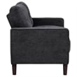 Coaster Bowen II 2-Piece Upholstered Fabric Track Arm Sofa Set in Steel Gray