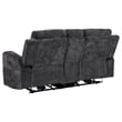 Coaster Kennett 2-Piece Chenille Power Reclining Sofa Set in Dark Gray