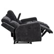 Coaster Kennett 2-Piece Chenille Power Reclining Sofa Set in Dark Gray