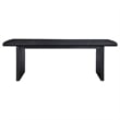 Coaster Brookmead 7-Piece Wood Extension Leaf Dining Table Set in Black/Ivory