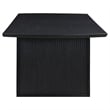 Coaster Brookmead 7-Piece Wood Extension Leaf Dining Table Set in Black/Ivory