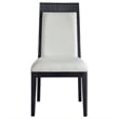 Coaster Brookmead 7-Piece Wood Extension Leaf Dining Table Set in Black/Ivory