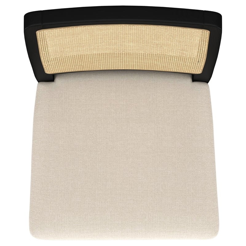 Coaster Arini 7-Piece Coastal Wood Dining Table Set in Sand Wash Brown/Black