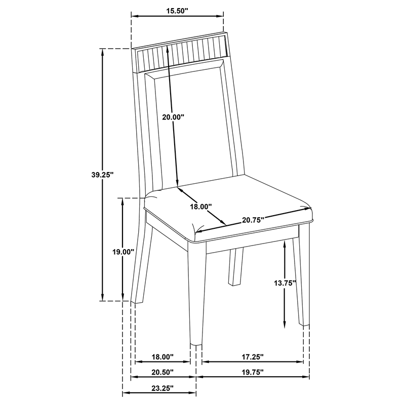 Coaster Brookmead 9-Piece Wood Extension Leaf Dining Table Set in Black/Ivory