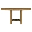 Coaster Arini 5-Piece Coastal Wood Dining Table Set in Sand Wash Brown/Cream