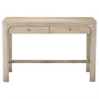 Coaster Solano 2-Drawer Wood Makeup Table Vanity Desk in Weathered Mango Brown