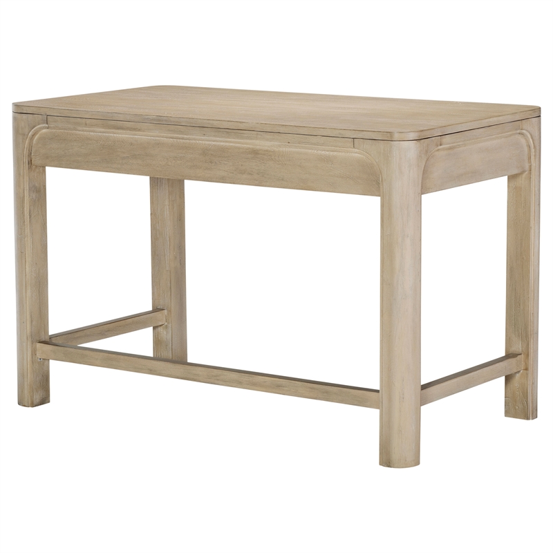 Coaster Solano 2-Drawer Wood Makeup Table Vanity Desk in Weathered Mango Brown