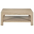 Coaster Solano Coastal Wood Cocktail Coffee Table in Weathered Mango Brown