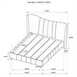 Coaster Evelyn Upholstered Velvet Queen Panel Platform Bed in Ivory