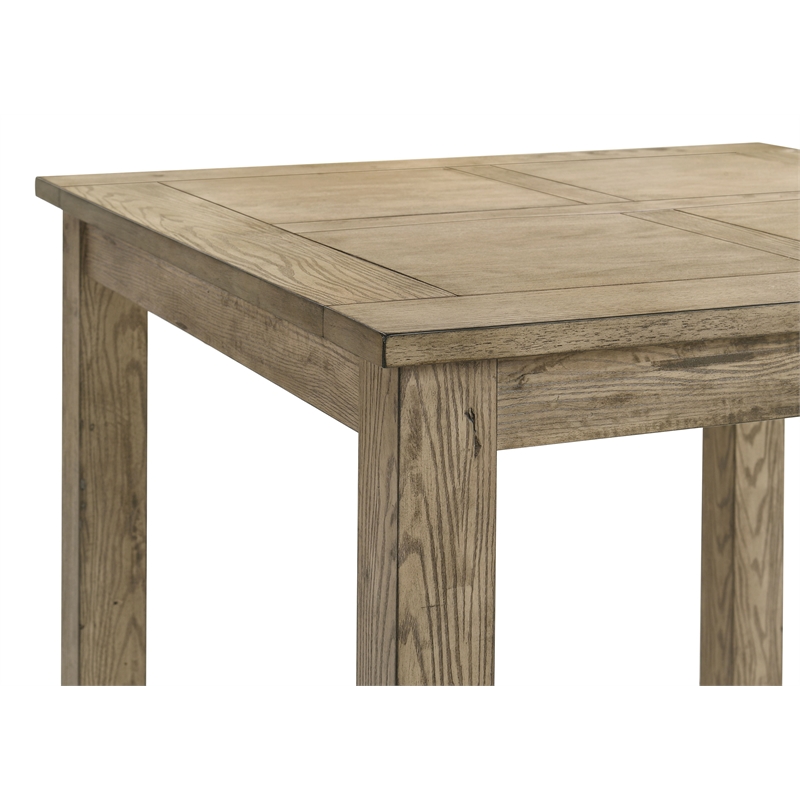 Coaster Cardova Square Rubberwood Counter Height Dining Table in Vineyard Oak