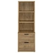 Coaster Westpark 3-Piece Wood Twin Bedroom Set Bookcase Headboard in Brown