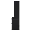 Coaster Westpark 3-Piece Wood Queen Bedroom Set Bookcase Headboard in Black