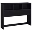 Coaster Westpark 3-Piece Wood Queen Bedroom Set Bookcase Headboard in Black