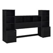 Coaster Westpark 3-Piece Wood Queen Bedroom Set Bookcase Headboard in Black