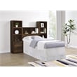 Coaster Westpark 3-Piece Wood Twin Bedroom Set Bookcase Headboard in Dark Pine
