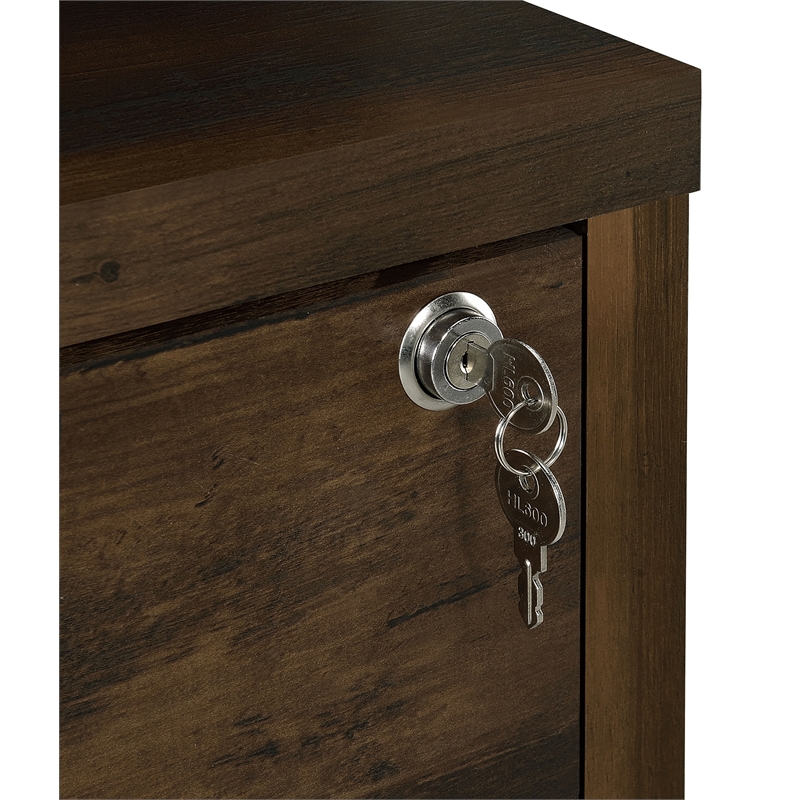 Coaster Westpark 3-Piece Wood Twin Bedroom Set Bookcase Headboard in Dark Pine