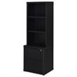 Coaster Westpark 3-Piece Wood Twin Bedroom Set Bookcase Headboard in Black