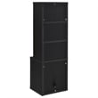 Coaster Westpark 3-Piece Wood Twin Bedroom Set Bookcase Headboard in Black