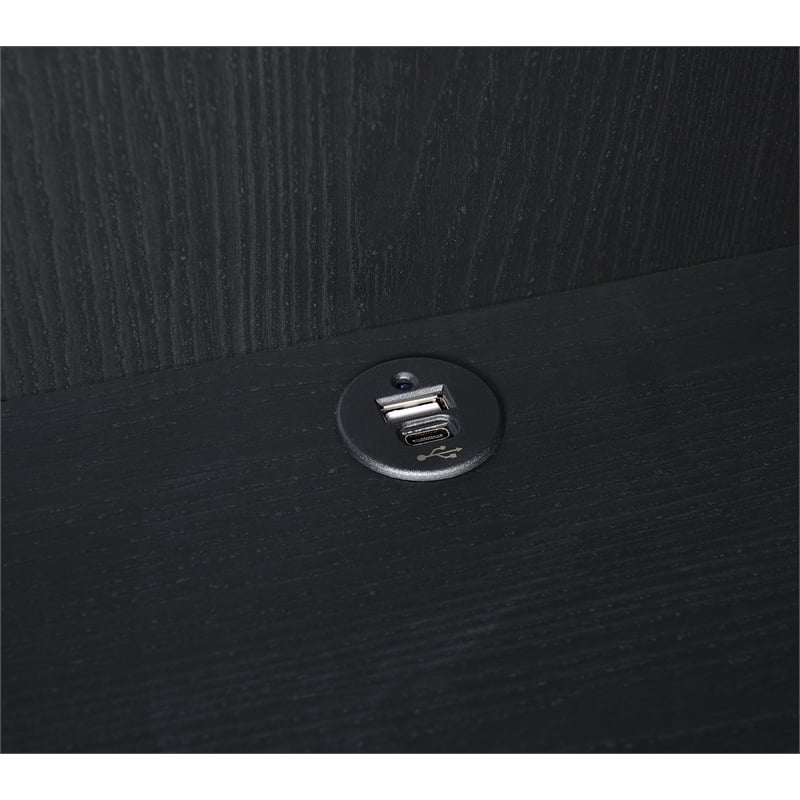 Coaster Westpark 3-Piece Wood Twin Bedroom Set Bookcase Headboard in Black