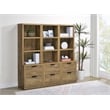 Coaster Westpark 3-Piece Wood Wall Unit Bookcase Set with USB in Mango Brown