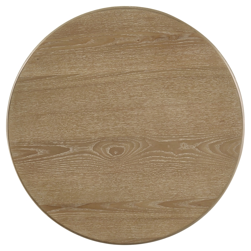 Coaster Adina 3-piece Round Wood Coffee Table Set in Distressed Light Brown