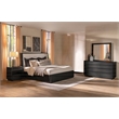 Coaster Leandro 4-Piece Wood California King Bedroom Set in Burnished Black