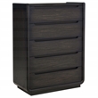 Coaster Leandro 5-Piece Wood California King Bedroom Set in Burnished Black