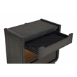 Coaster Leandro 5-Piece Wood California King Bedroom Set in Burnished Black