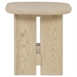 Coaster Kailani Coastal Wood Square End Side Table with Shelf in Beige Oak