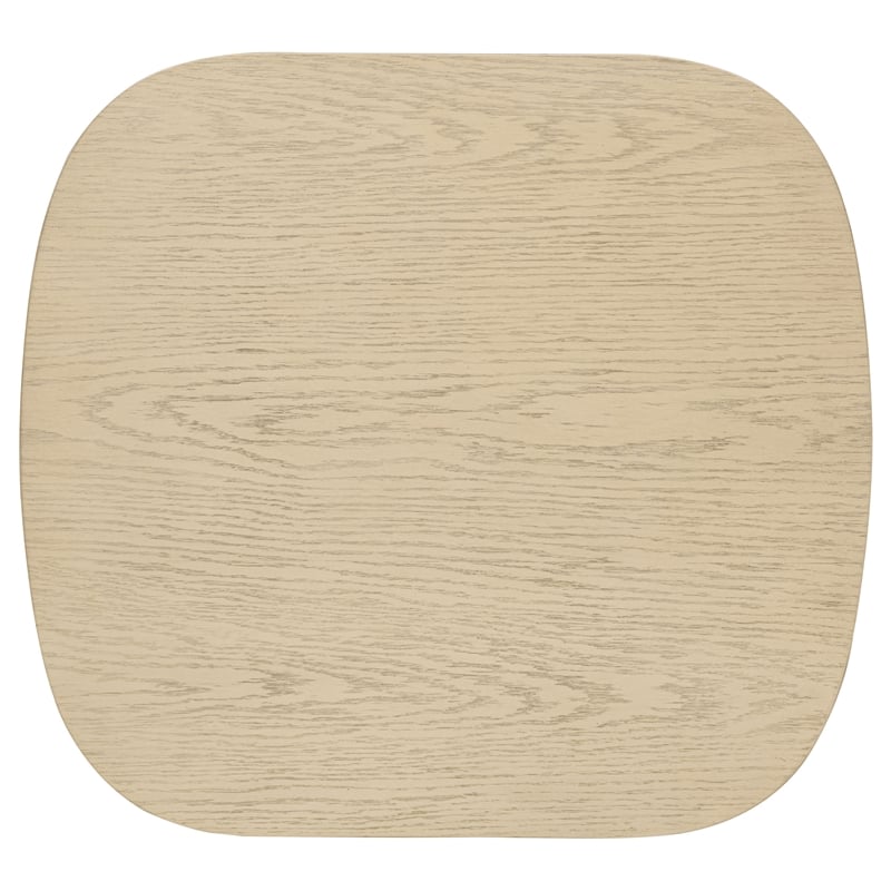 Coaster Kailani Coastal Wood Square End Side Table with Shelf in Beige Oak