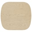 Coaster Kailani Coastal Wood Square End Side Table with Shelf in Beige Oak