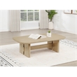 Coaster Kailani Coastal Wood Rectangular Cocktail Coffee Table in Beige Oak