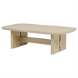 Coaster Kailani Coastal Wood Rectangular Cocktail Coffee Table in Beige Oak