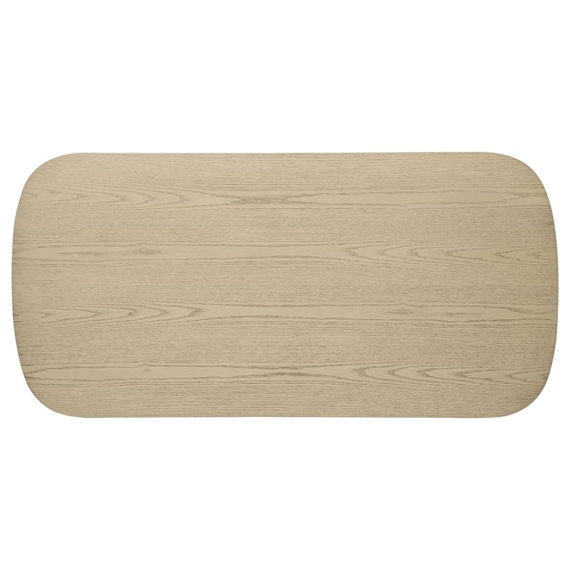Coaster Kailani Coastal Wood Rectangular Cocktail Coffee Table in Beige Oak