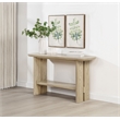 Coaster Kailani Coastal Wood Sofa Console Table with Shelf in Beige Oak
