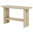Coaster Kailani Coastal Wood Sofa Console Table with Shelf in Beige Oak