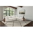 Coaster Hobson 4-piece Upholstered Fabric Modular Sectional Sofa in Ivory