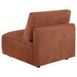 Coaster Elysia Chenille Upholstered Modular Armless Chair in Coral